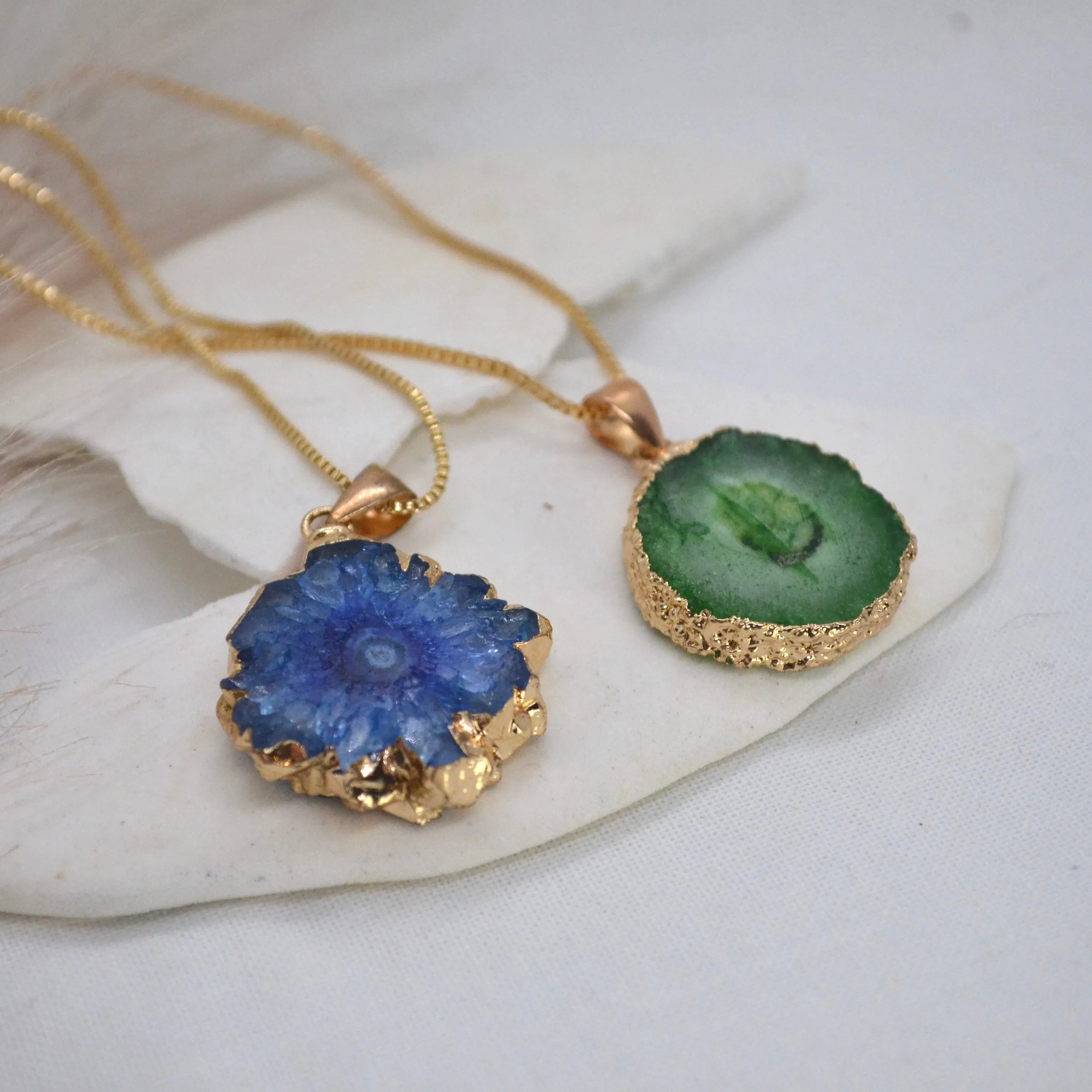 Iris | Agate Pendant Necklace