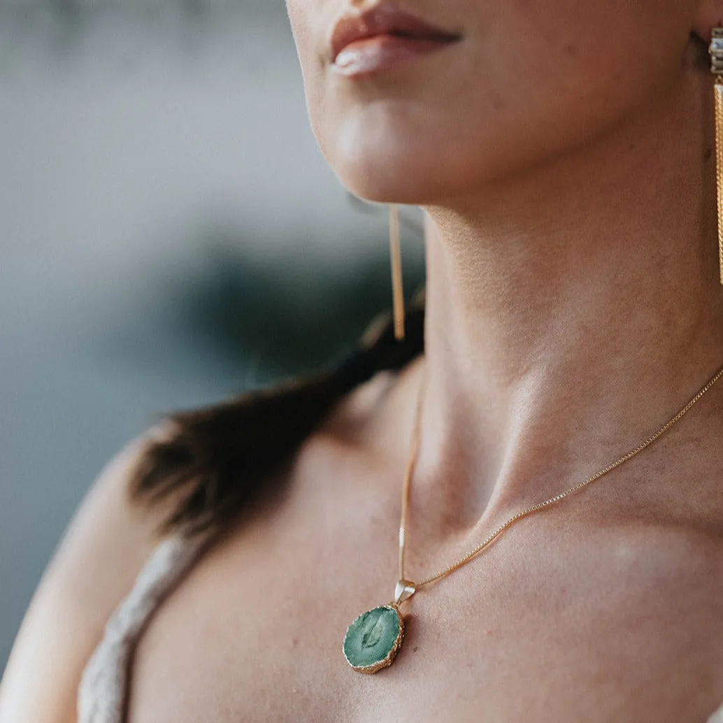Iris | Agate Pendant Necklace