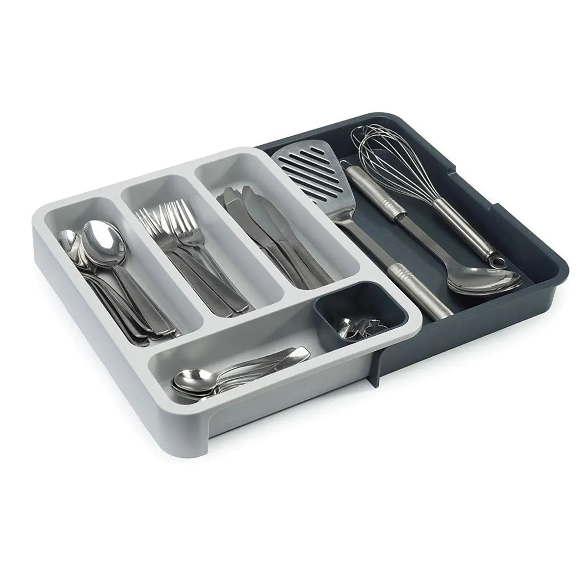 Joseph Joseph DrawerStore Expandable Cutlery Tray Grey