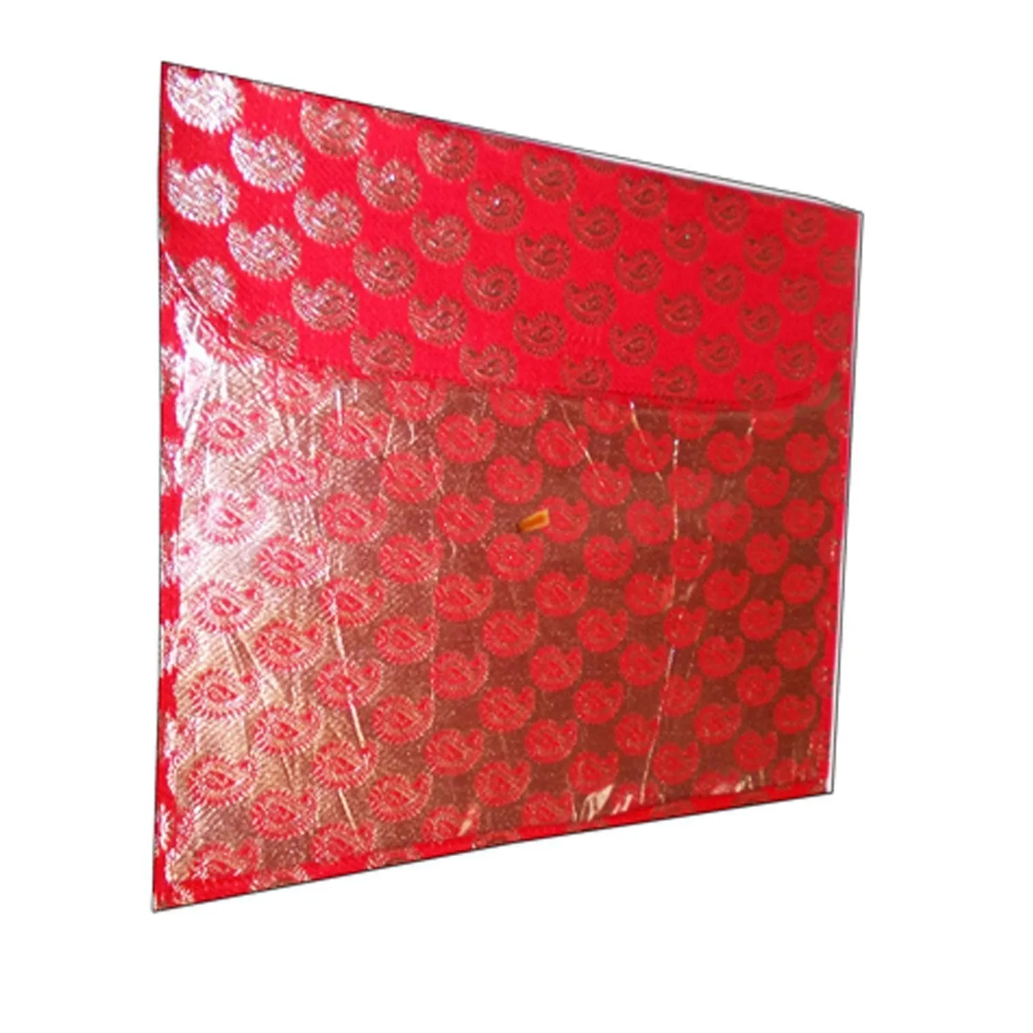 Kuber Industries 10 Piece Cotton Saree Cover Set, Red,Standard,KI00202