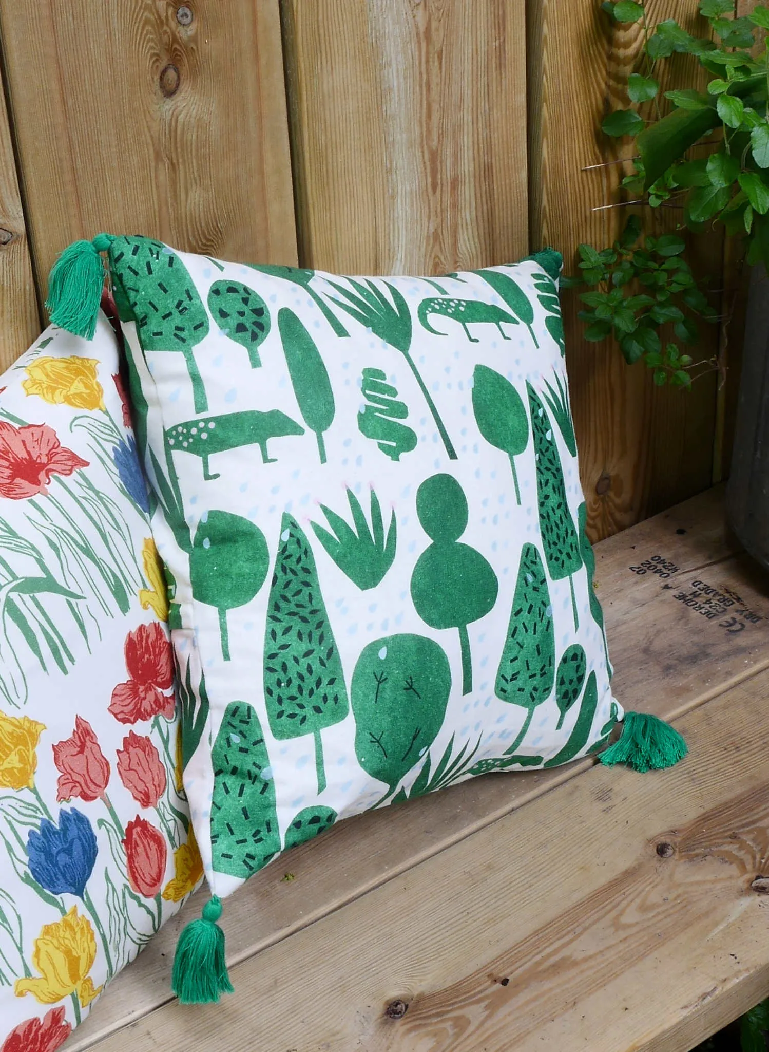 Large Cushion - Topiary