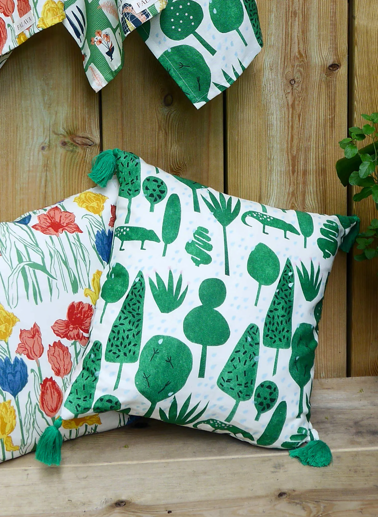 Large Cushion - Topiary