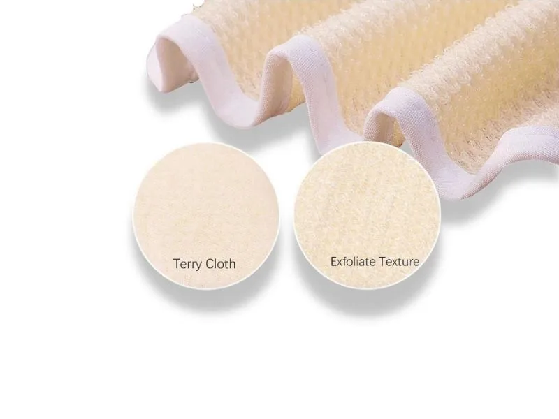 Luxury Bath & Shower Dual Sided Exfoliating Wash Cloth