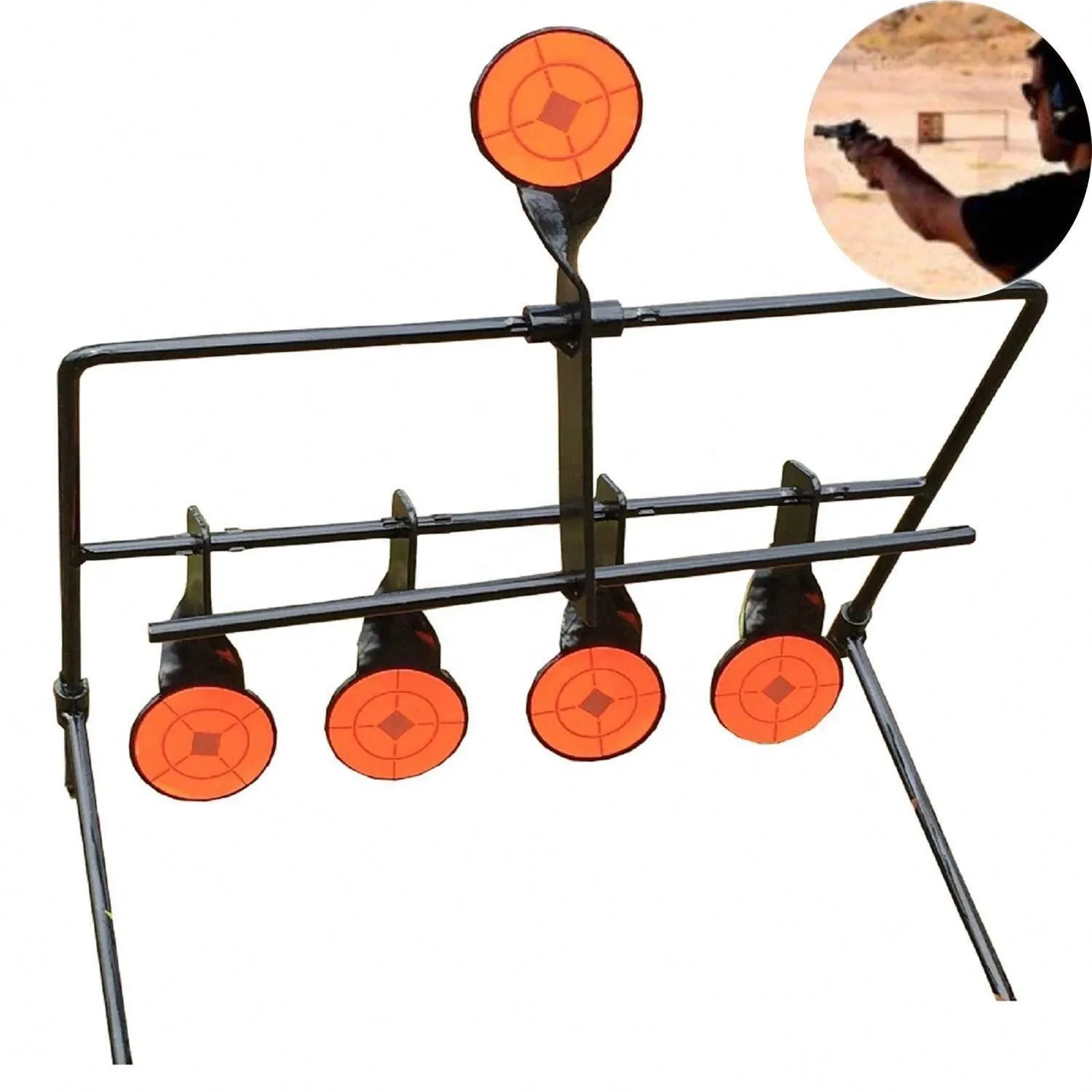 Marksman Metal Steel Target Shooting For Slingshot Practice Target Can Automatically Reset Shooting Target