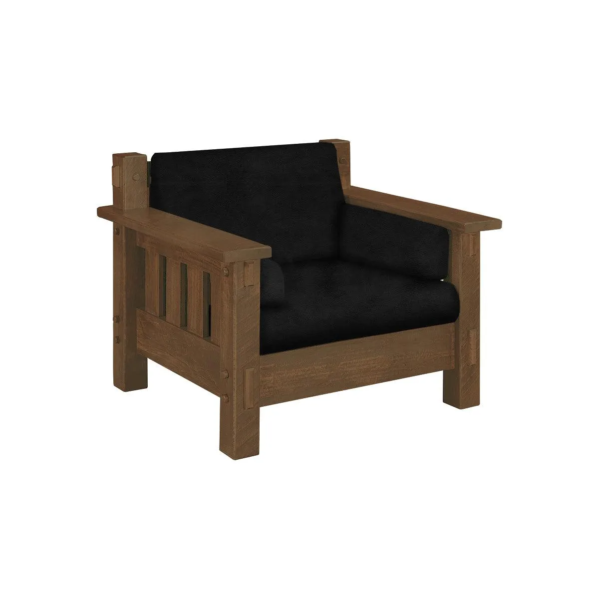 Mountain Roughsawn Wood Easy Chair