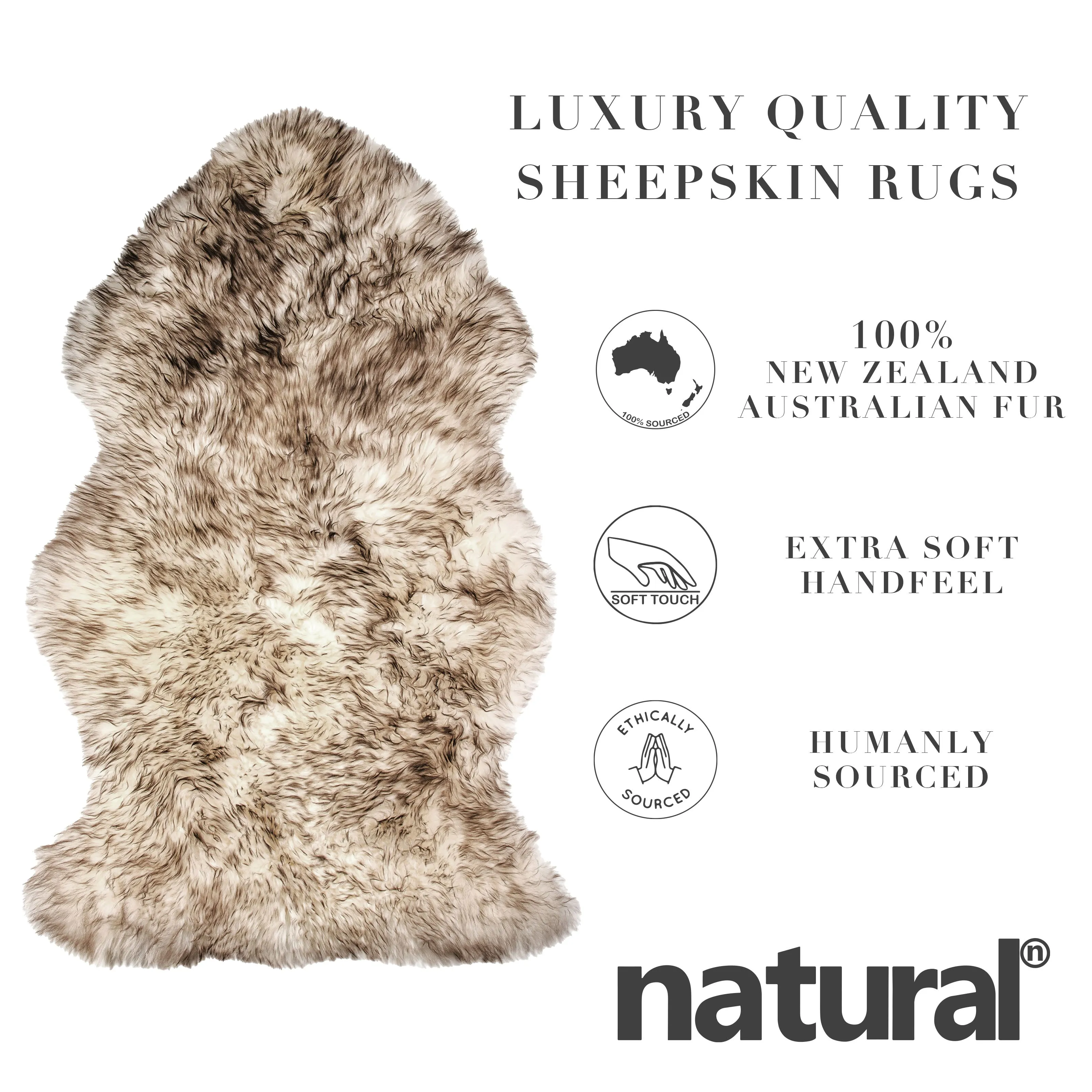Natural Pet New Zealand Sheepskin Single Throw-1-Piece