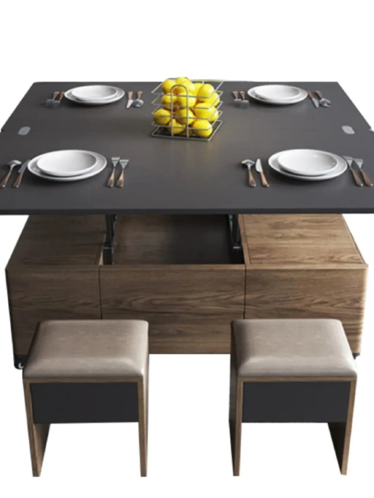 Nordic FlexiLift Coffee Table - Transformable Chic Furniture for Modern Living
