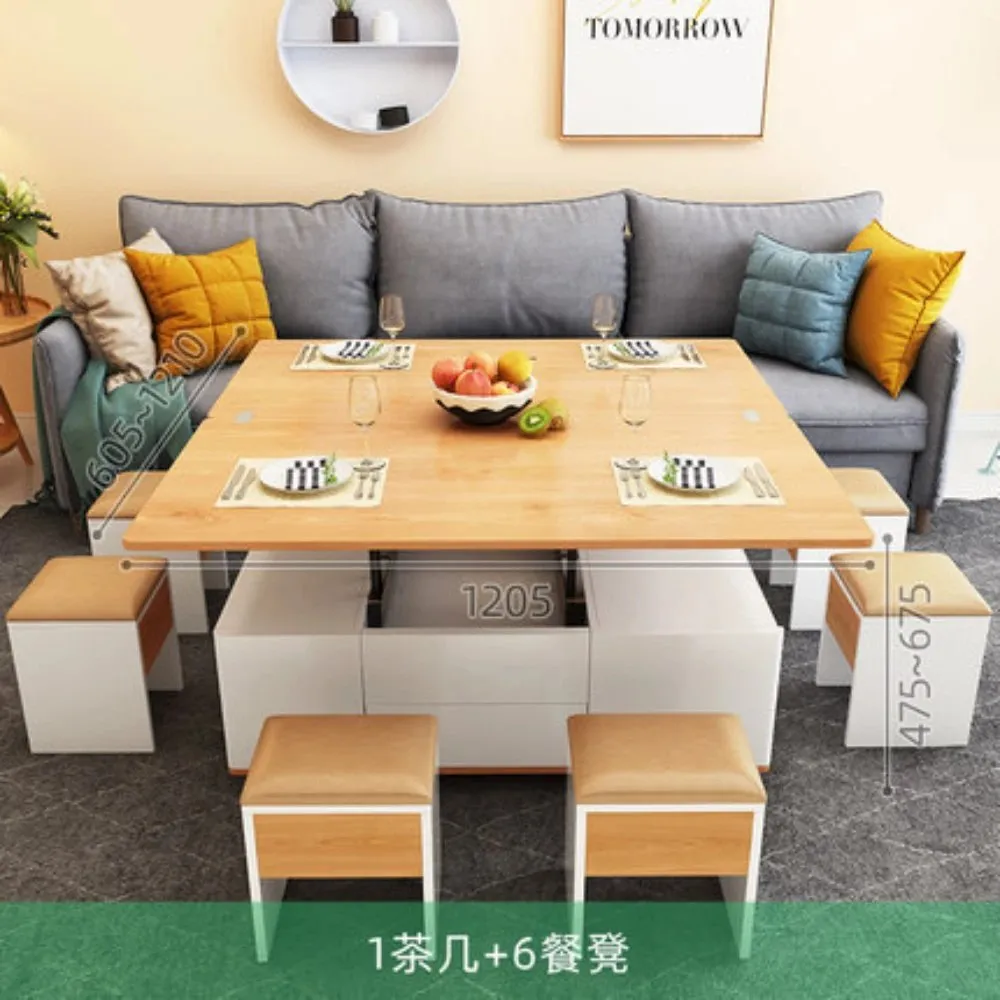 Nordic FlexiLift Coffee Table - Transformable Chic Furniture for Modern Living