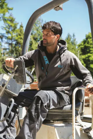 OX TOOLS WORKWEAR Black and Grey Hoodie