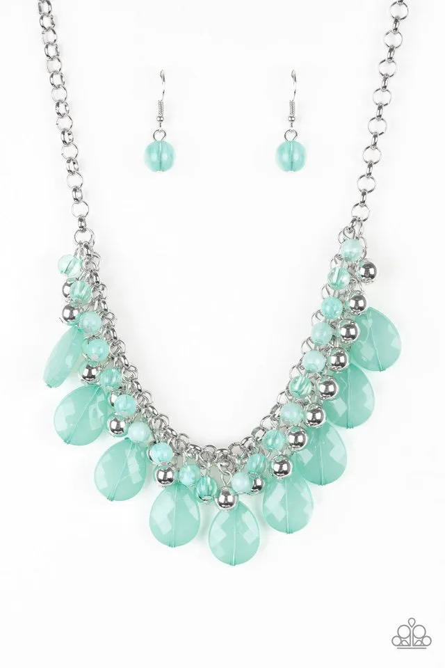 Paparazzi Accessories - Trending Tropicana #N296 Box 3 - Green Necklace