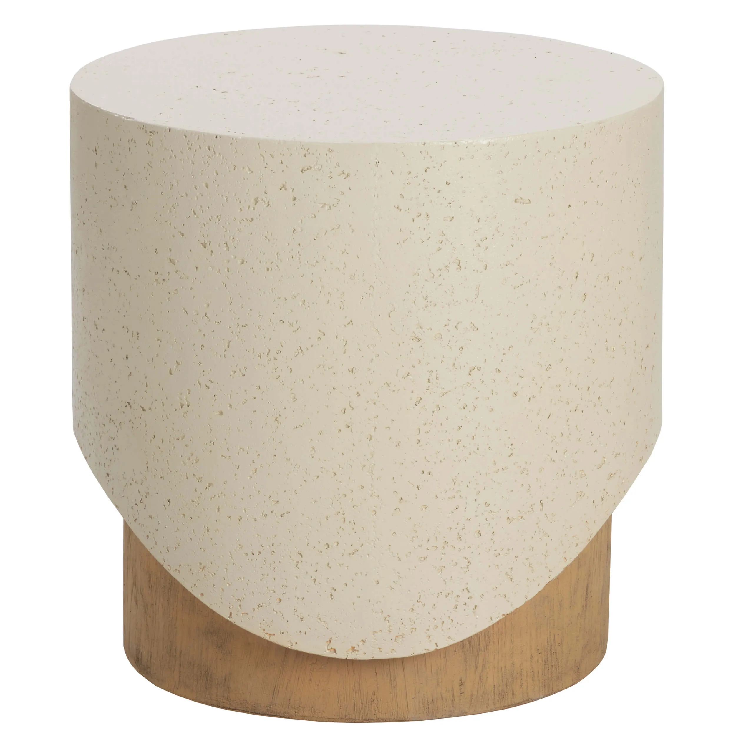 Patras End Table, Cream