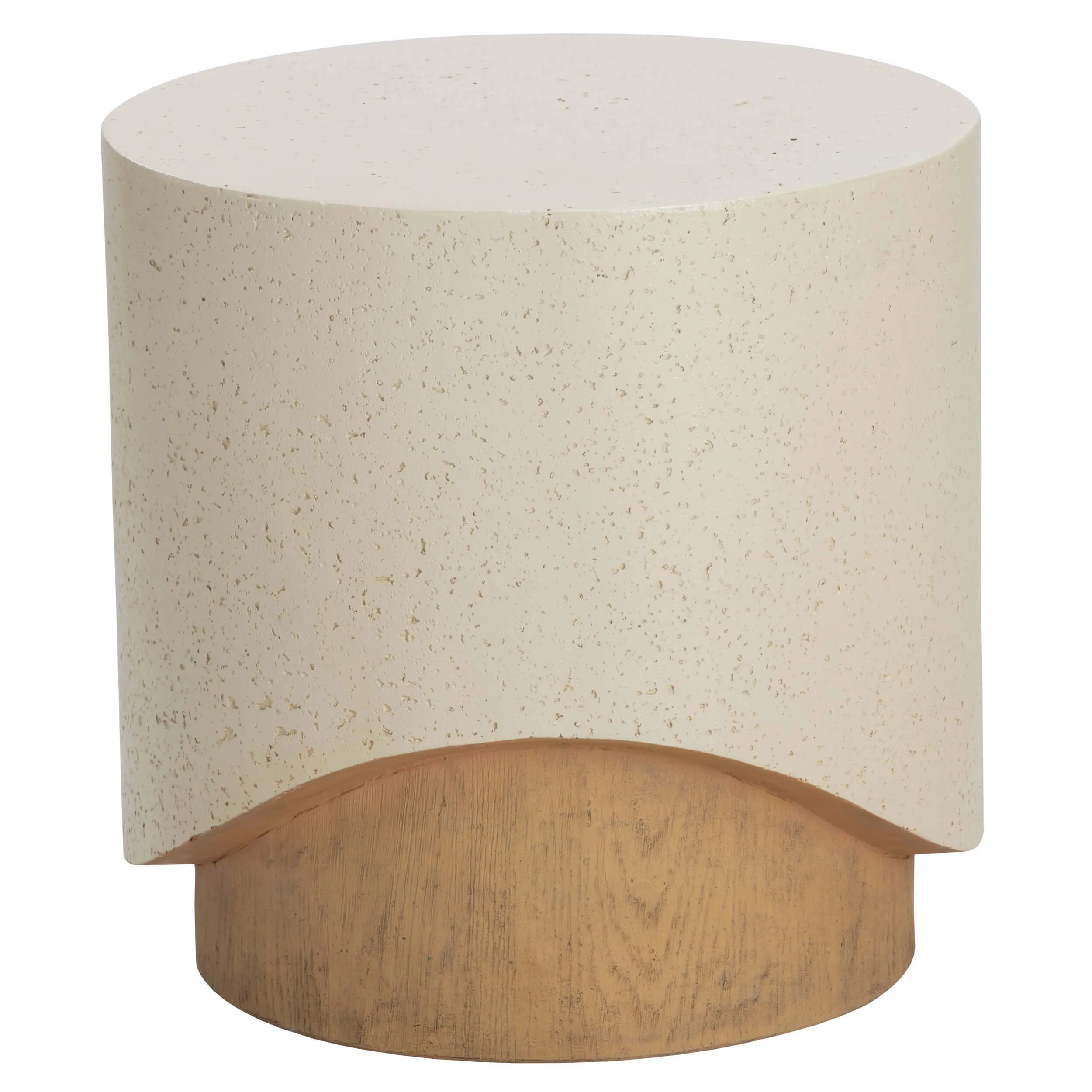 Patras End Table, Cream