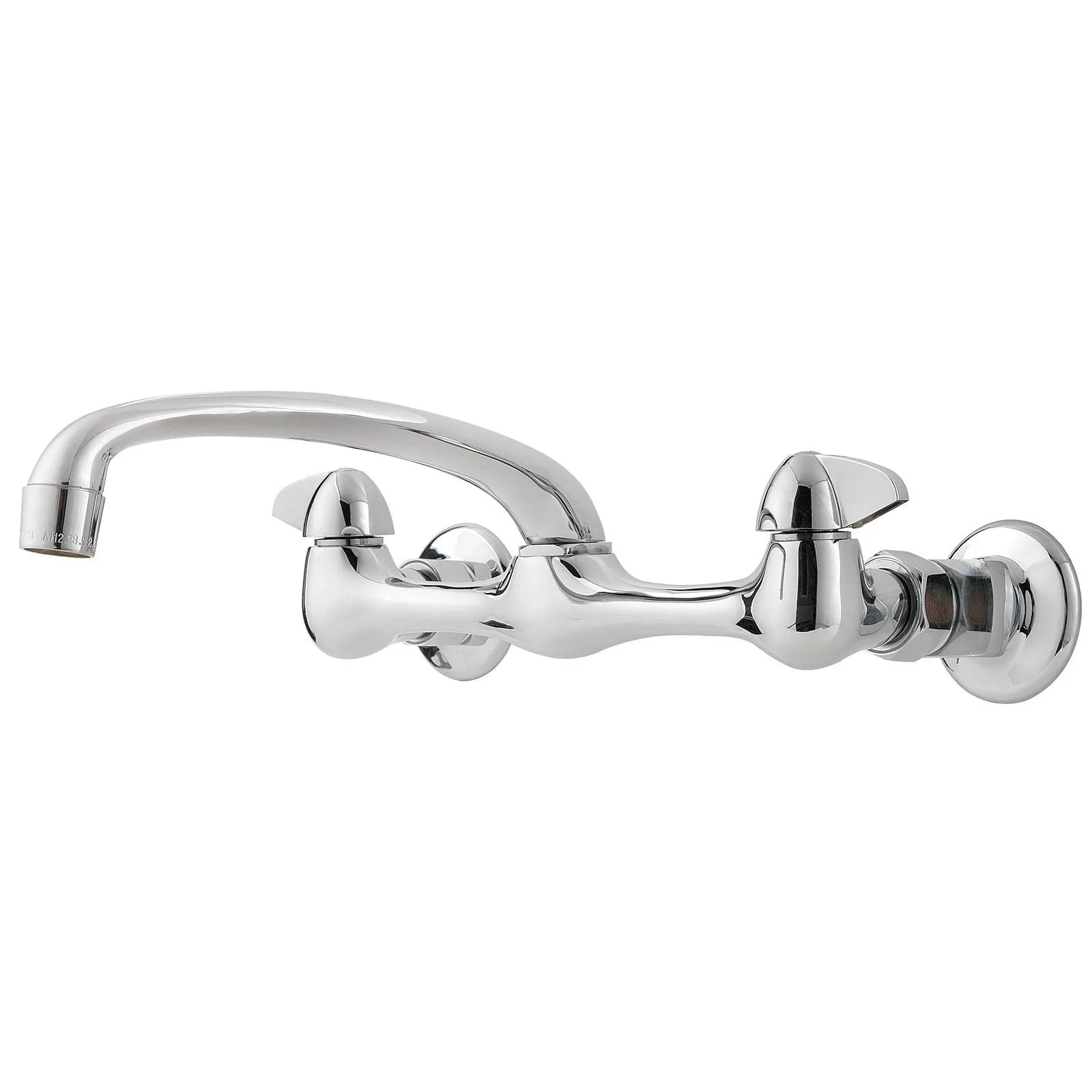 Pfister G127-1000 Pfirst 2-Handle Wall-Mount Kitchen Faucet in Polished Chrome
