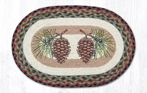 Pinecone Oval Braided Placemat