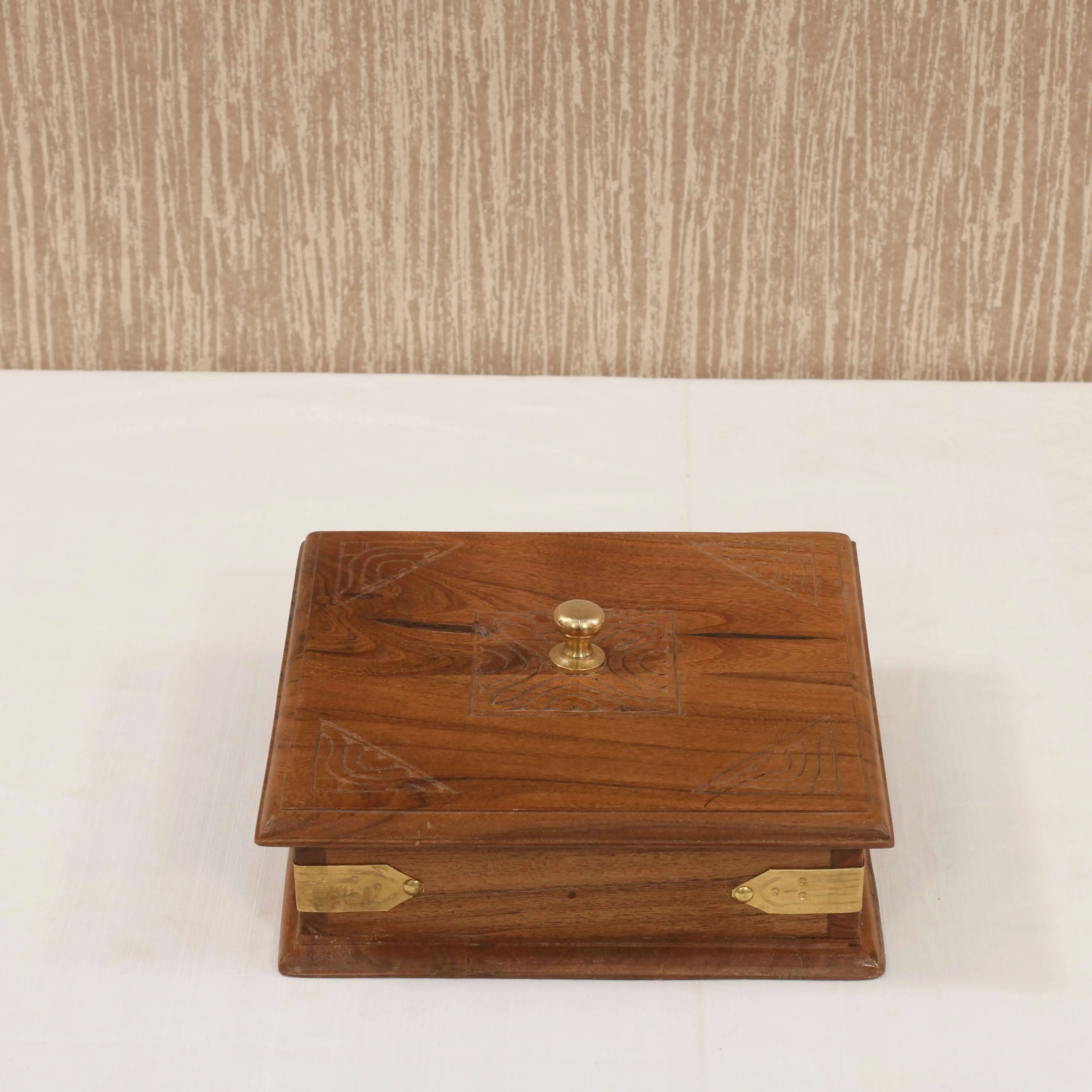 Quaint wooden storage box