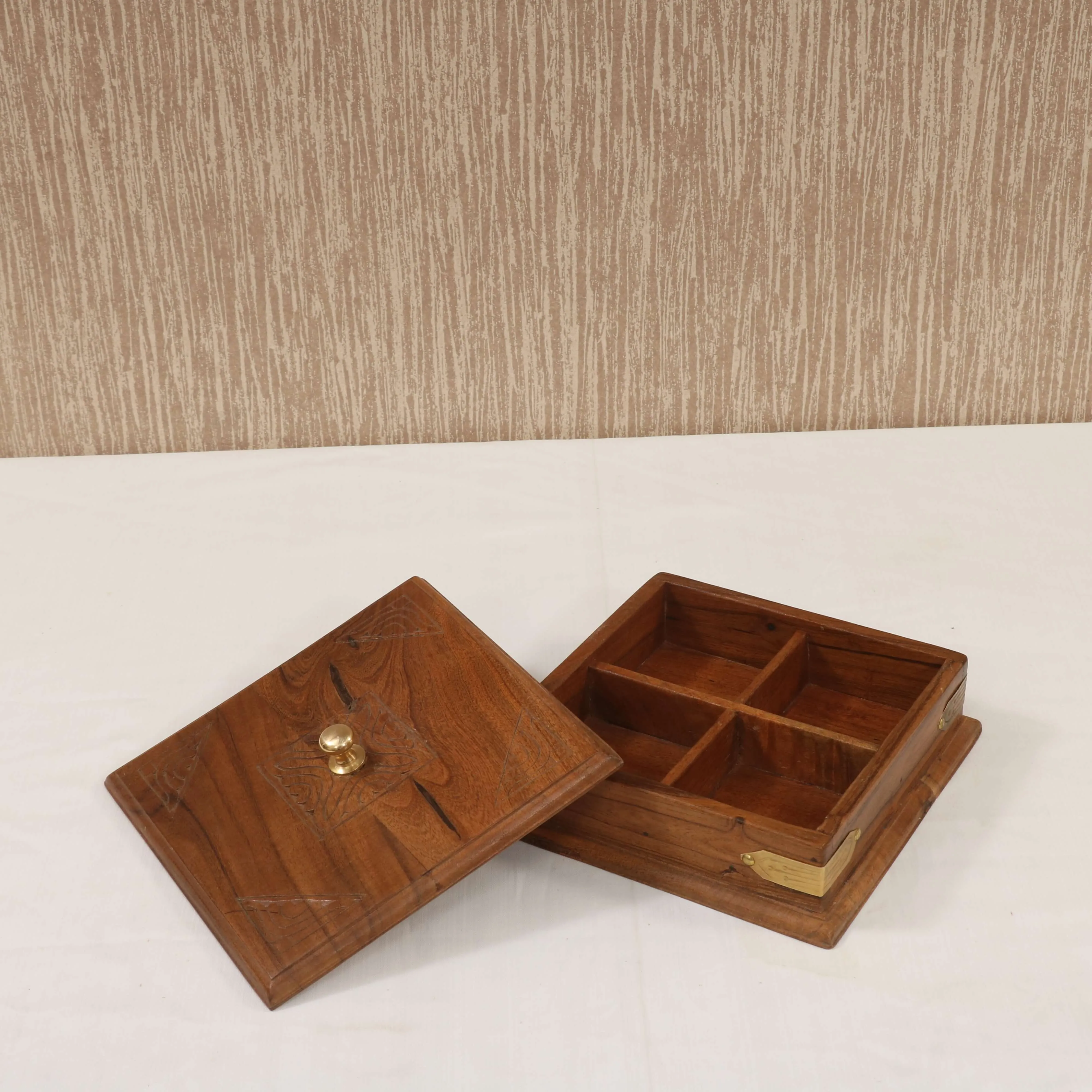 Quaint wooden storage box
