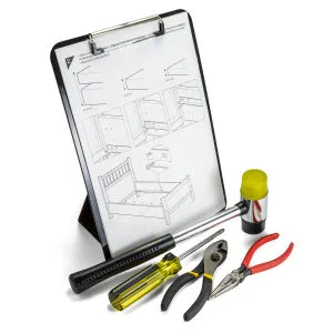 Recycled Plastic, Free Standing, Magnetic Clipboard with Easel Back
