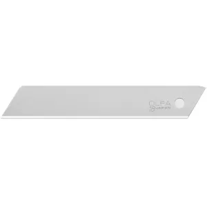Replacement Blade - OLFA 18mm L-SOL-10B Solid Silver Blade (Package of 10), 9009