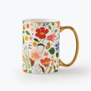 Rifle Paper Co Strawberry Fields Porcelain Mug