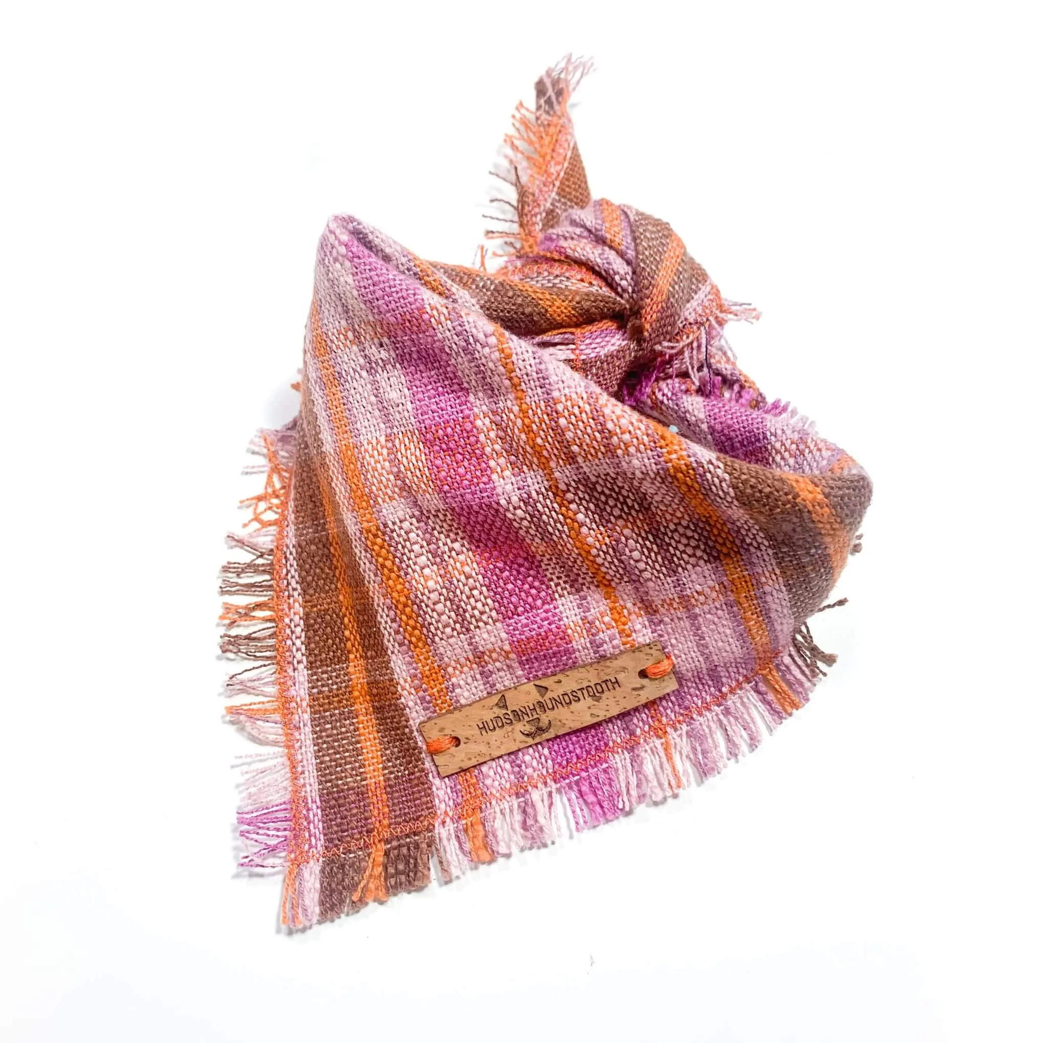 Rosy Orchard Plaid Bandana