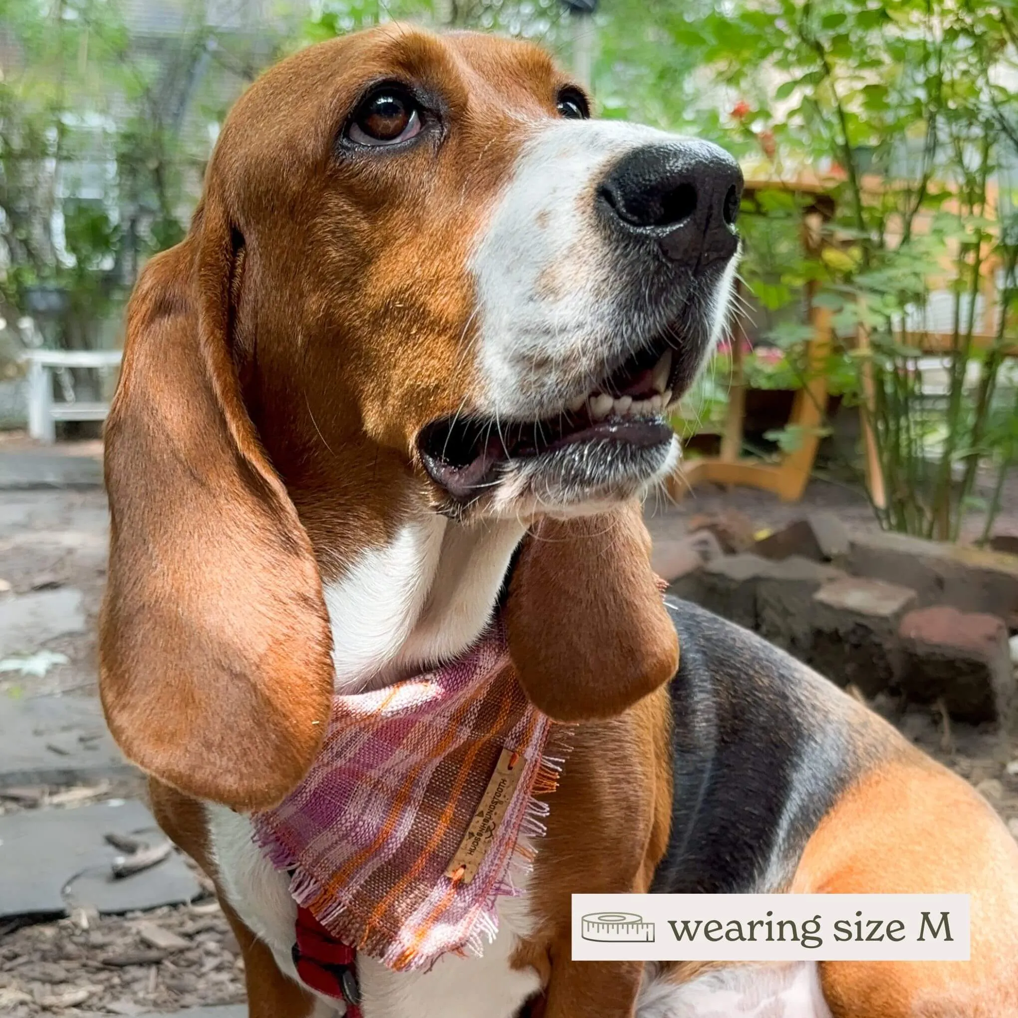 Rosy Orchard Plaid Bandana