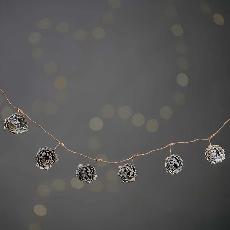 Rustic Aged Zinc Bud Garland