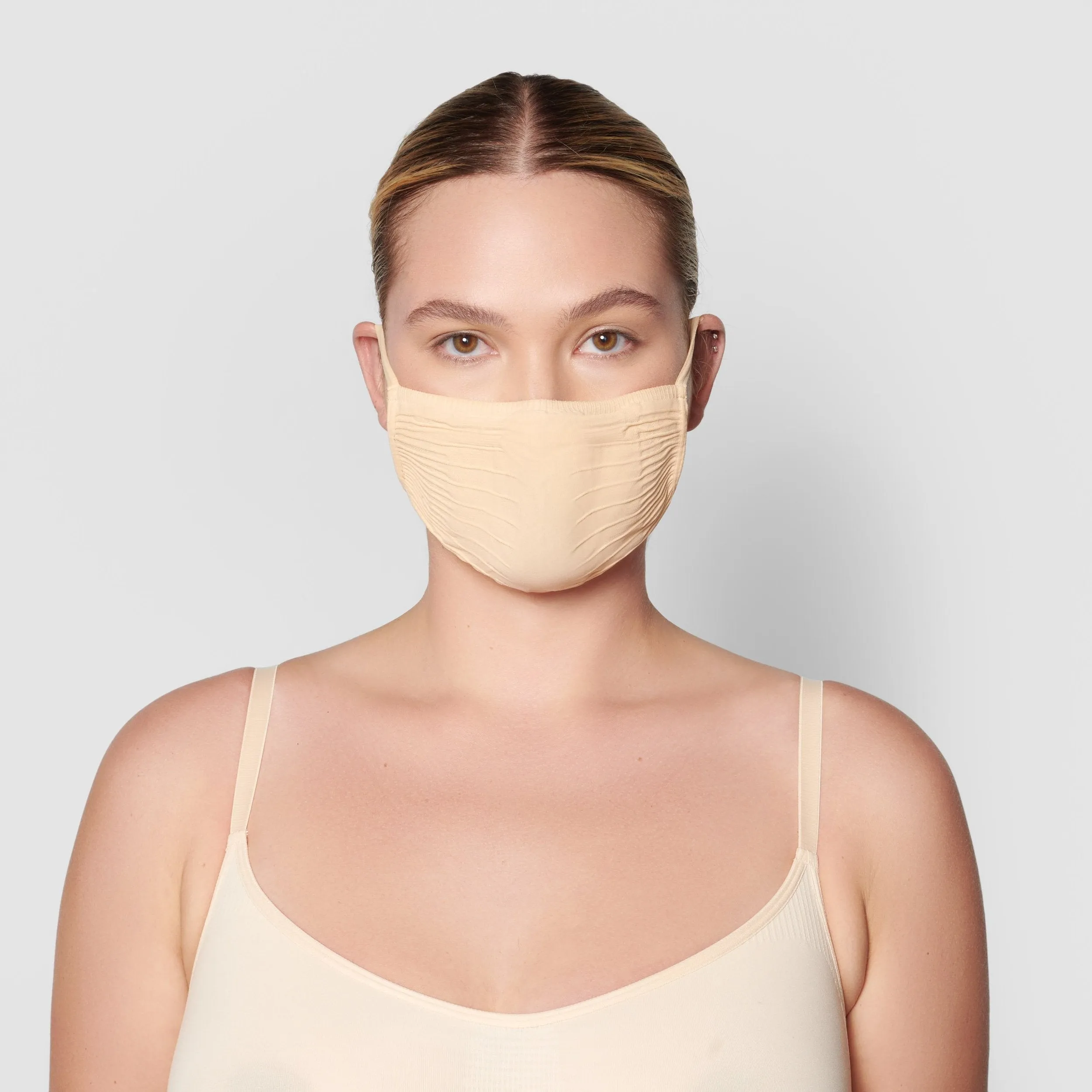 SEAMLESS FACE MASK 5 PACK | SAND