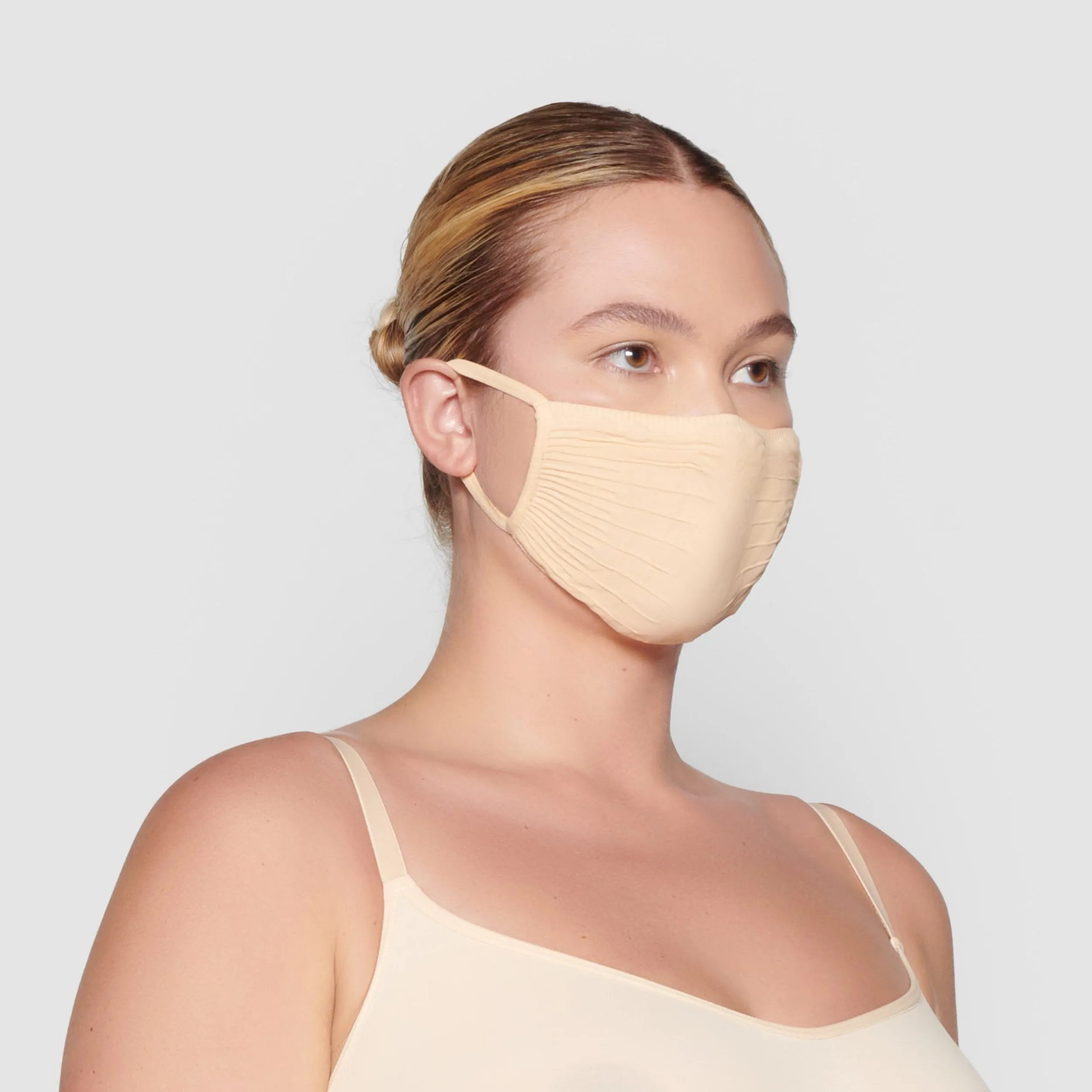 SEAMLESS FACE MASK 5 PACK | SAND