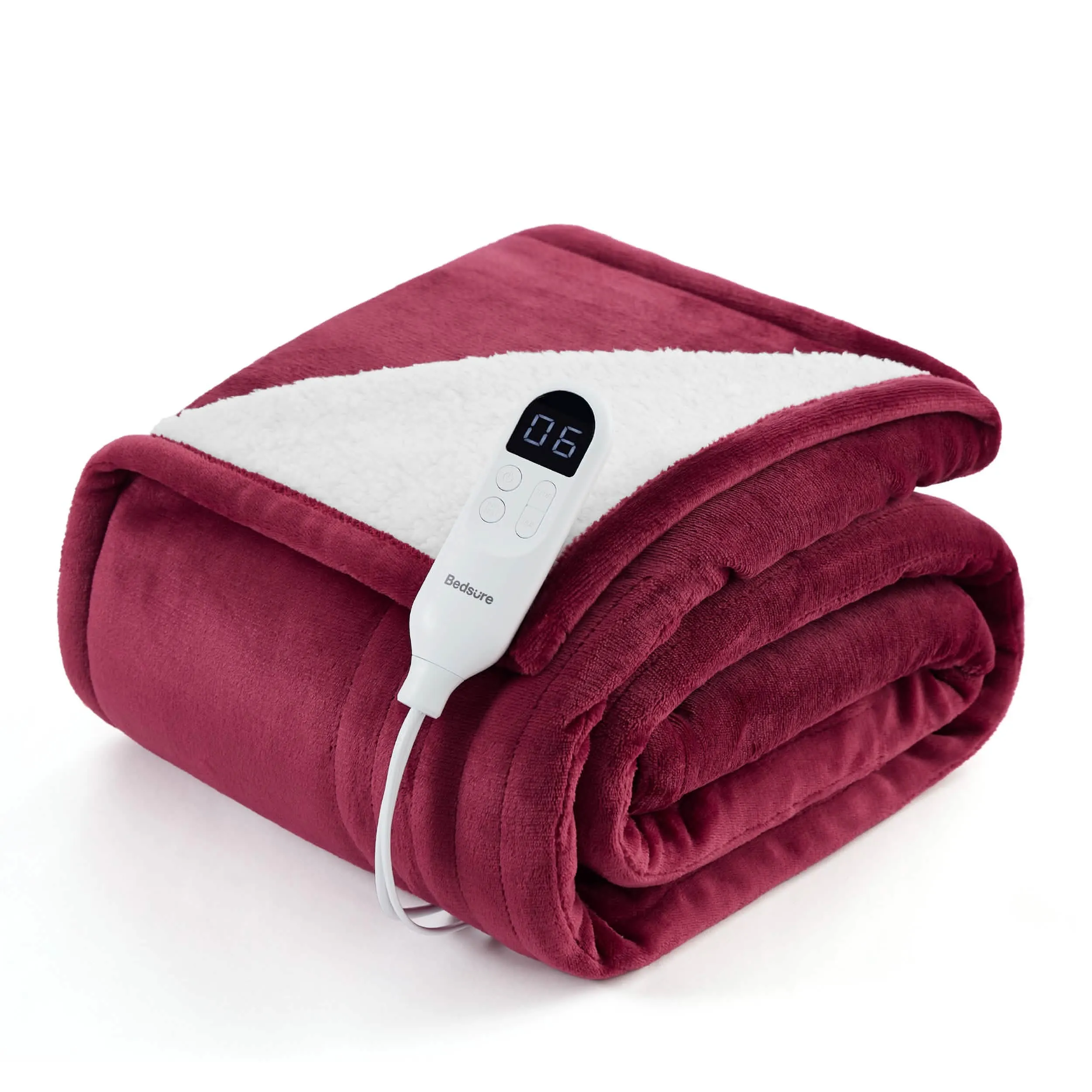 Solid Flannel Heated Blanket