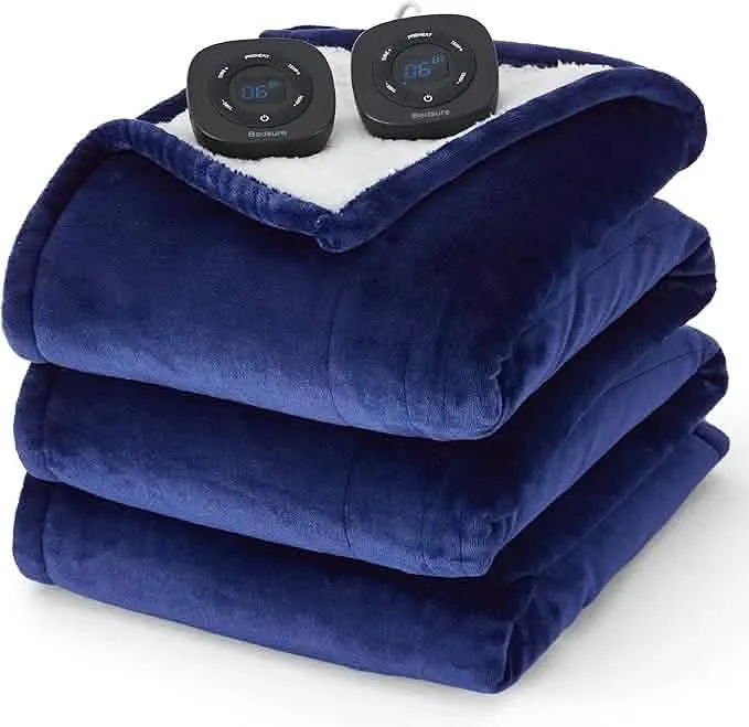 Solid Flannel Heated Blanket