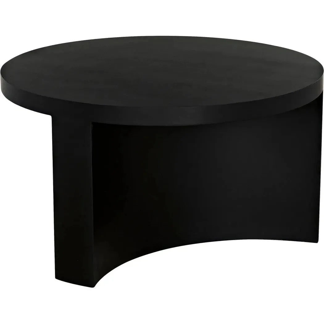 Steward Steel Black Round Coffee Table (Variant A)