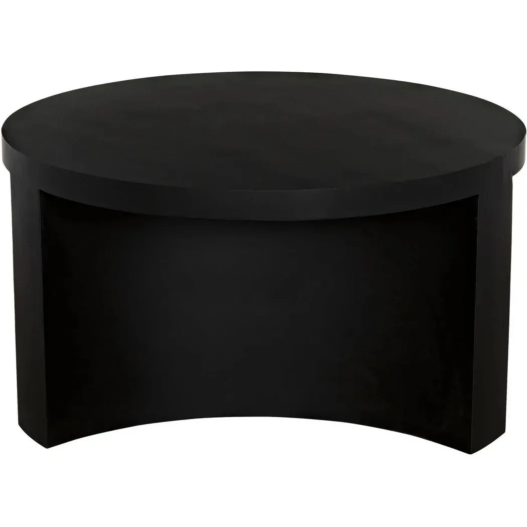 Steward Steel Black Round Coffee Table (Variant A)