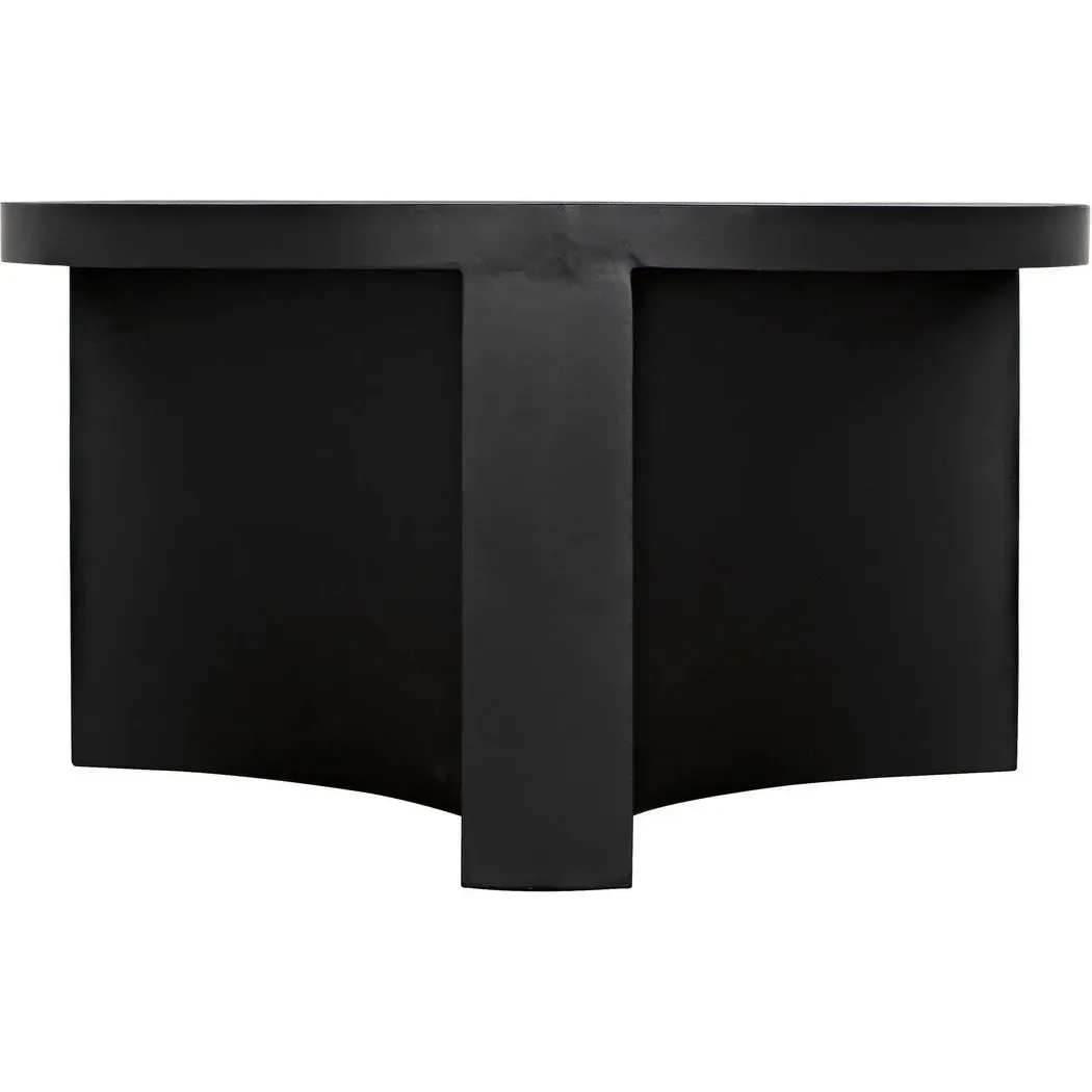 Steward Steel Black Round Coffee Table (Variant A)