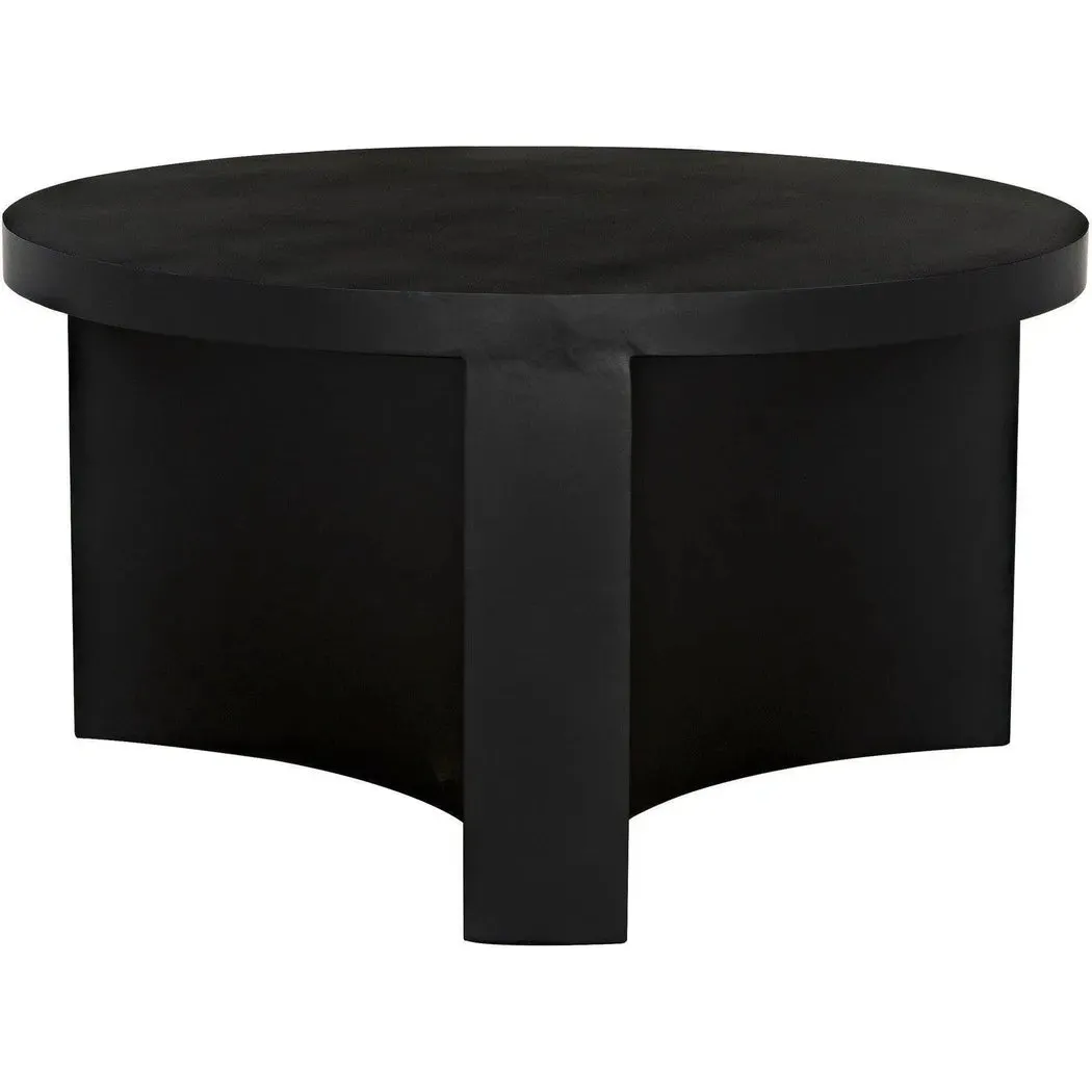 Steward Steel Black Round Coffee Table (Variant A)