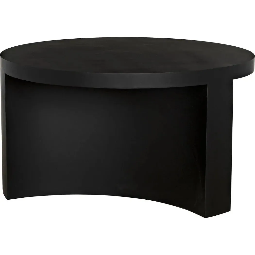 Steward Steel Black Round Coffee Table (Variant A)