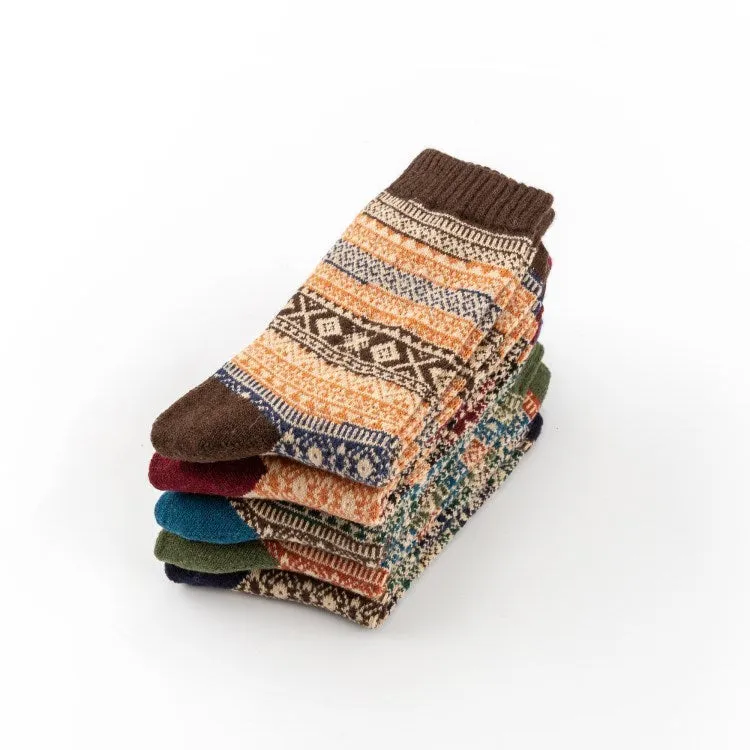 Striped Wool Socks - King Stone Brothers and Co™️