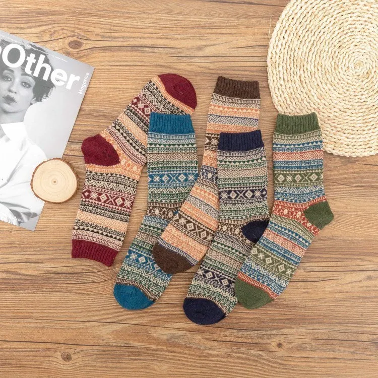 Striped Wool Socks - King Stone Brothers and Co™️