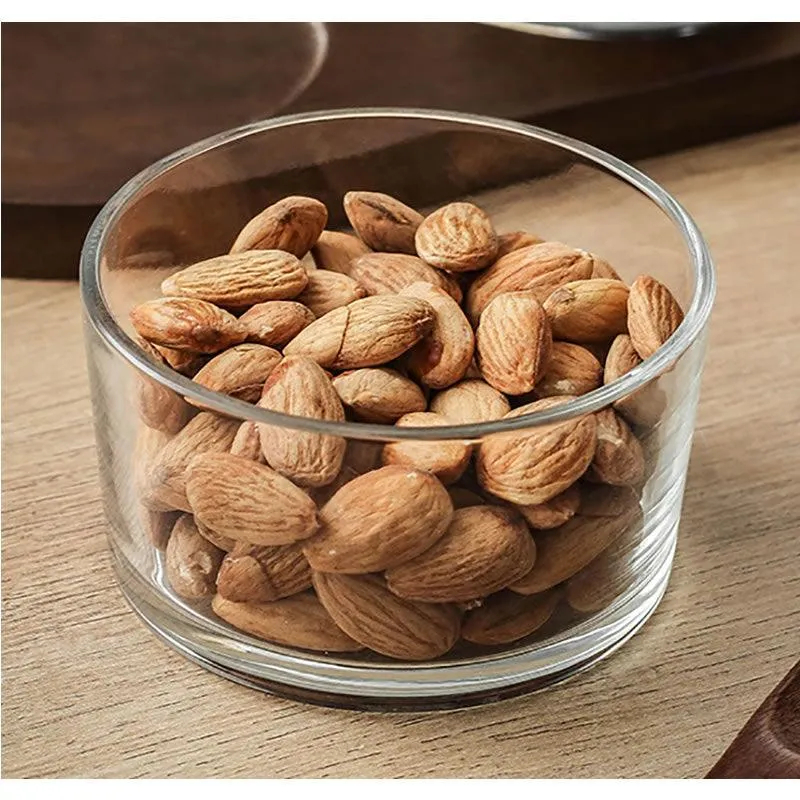 Transparent Glass Food Storage With Wooden Lid Il-44