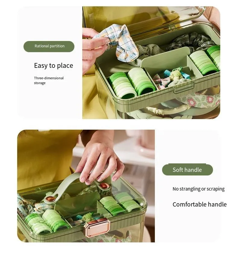 Transparent Hair Accessories Storage Box Jl-6690