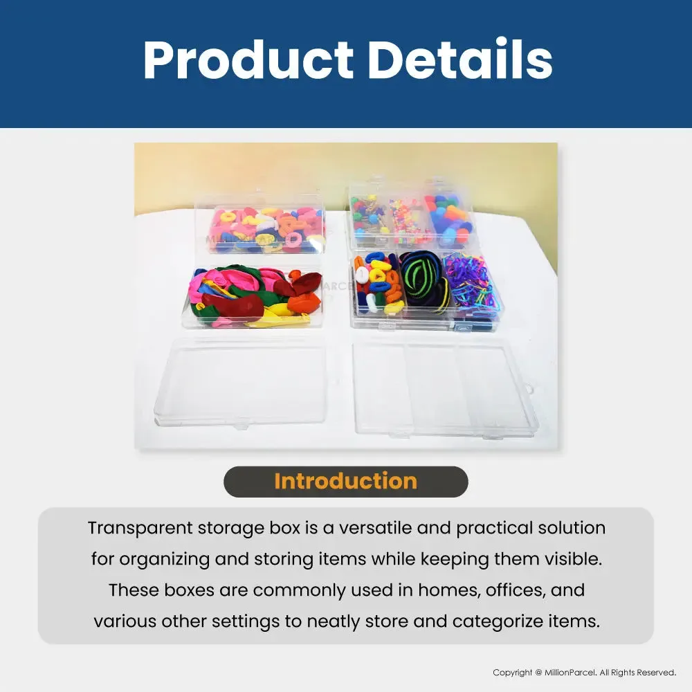Transparent Plastic Storage Box