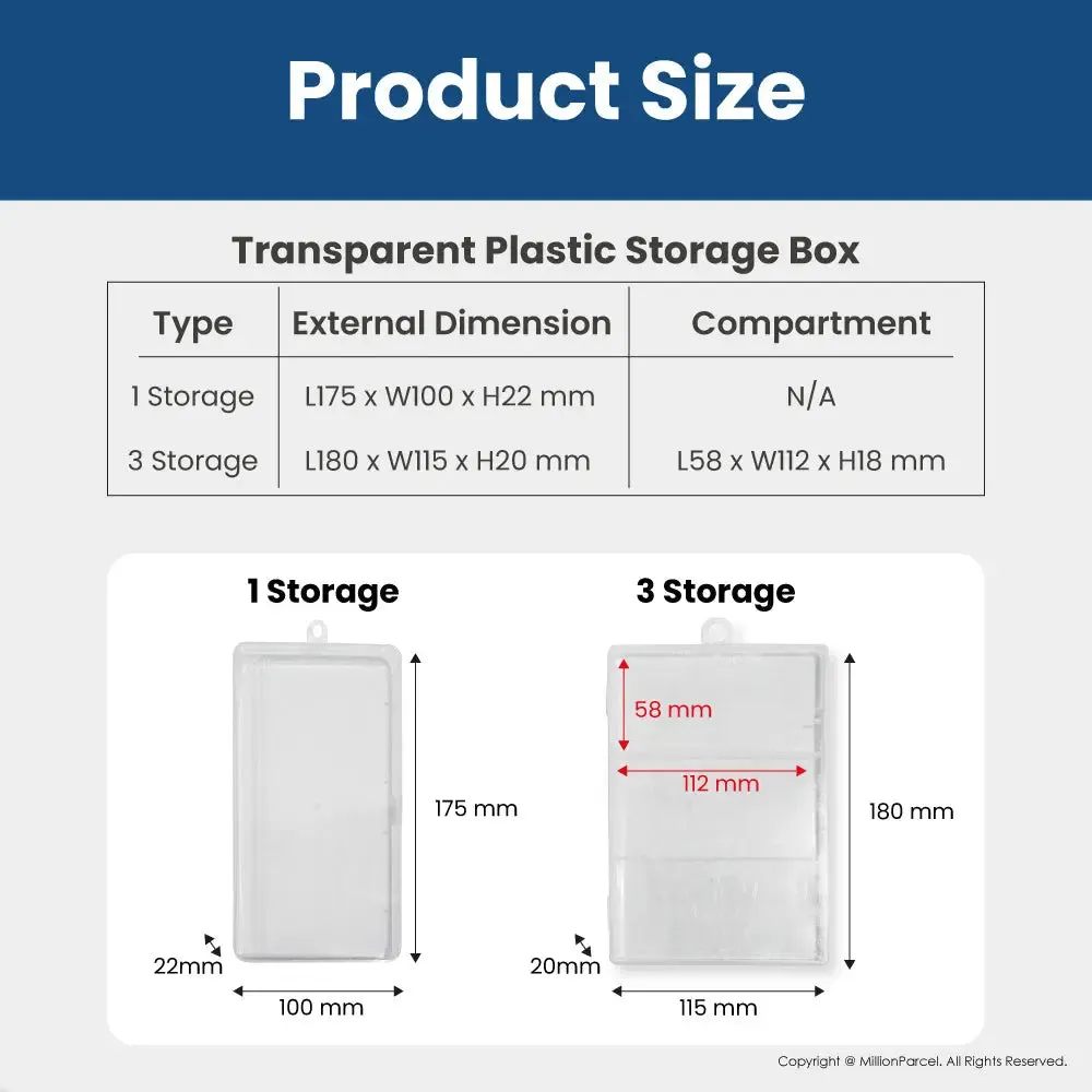 Transparent Plastic Storage Box
