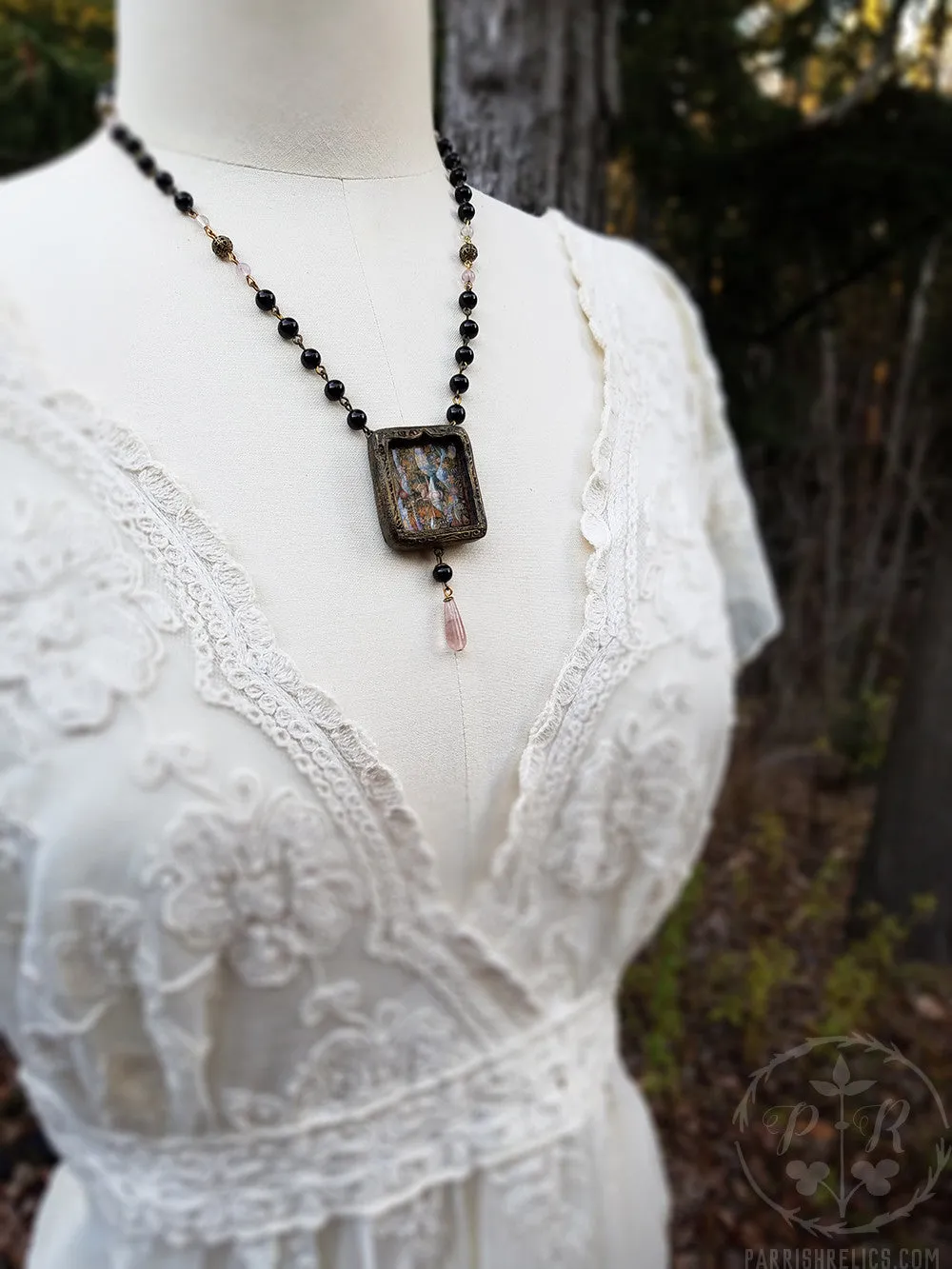 Unicorn Tapestry Pictorial Shrine Amulet