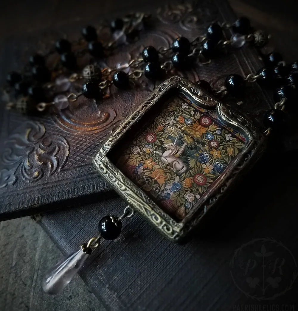 Unicorn Tapestry Pictorial Shrine Amulet