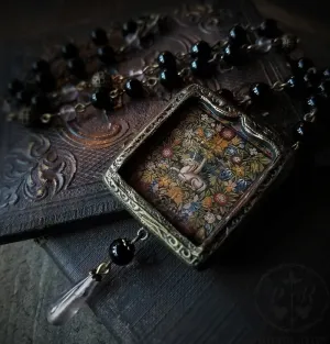 Unicorn Tapestry Pictorial Shrine Amulet