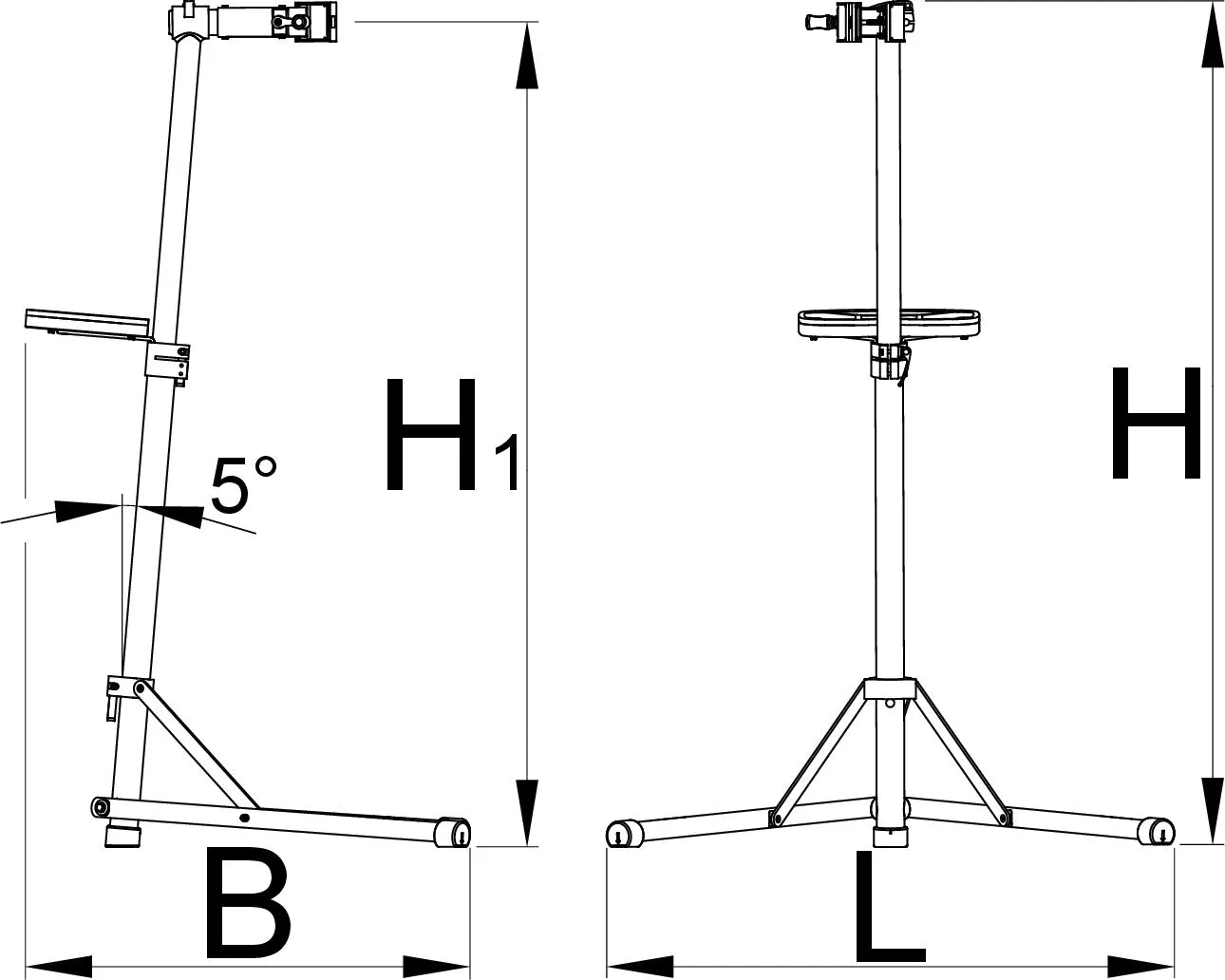 Unior Bikegator Repair Stand, Quick Release