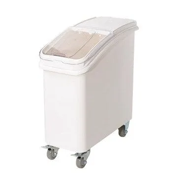 Winco IB-21 21 Gallon Ingredient Bin with Brake Casters and Scoop | Denson CFE