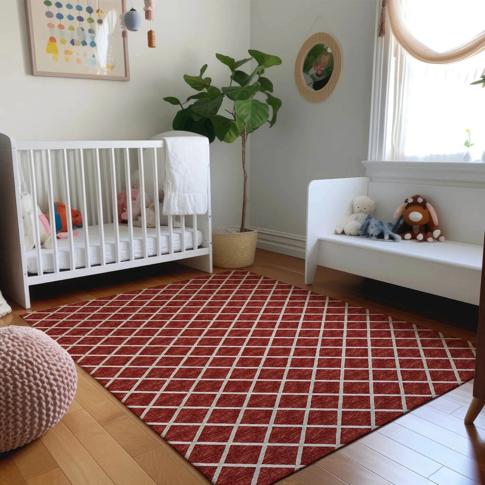 York YO1 Red Rug
