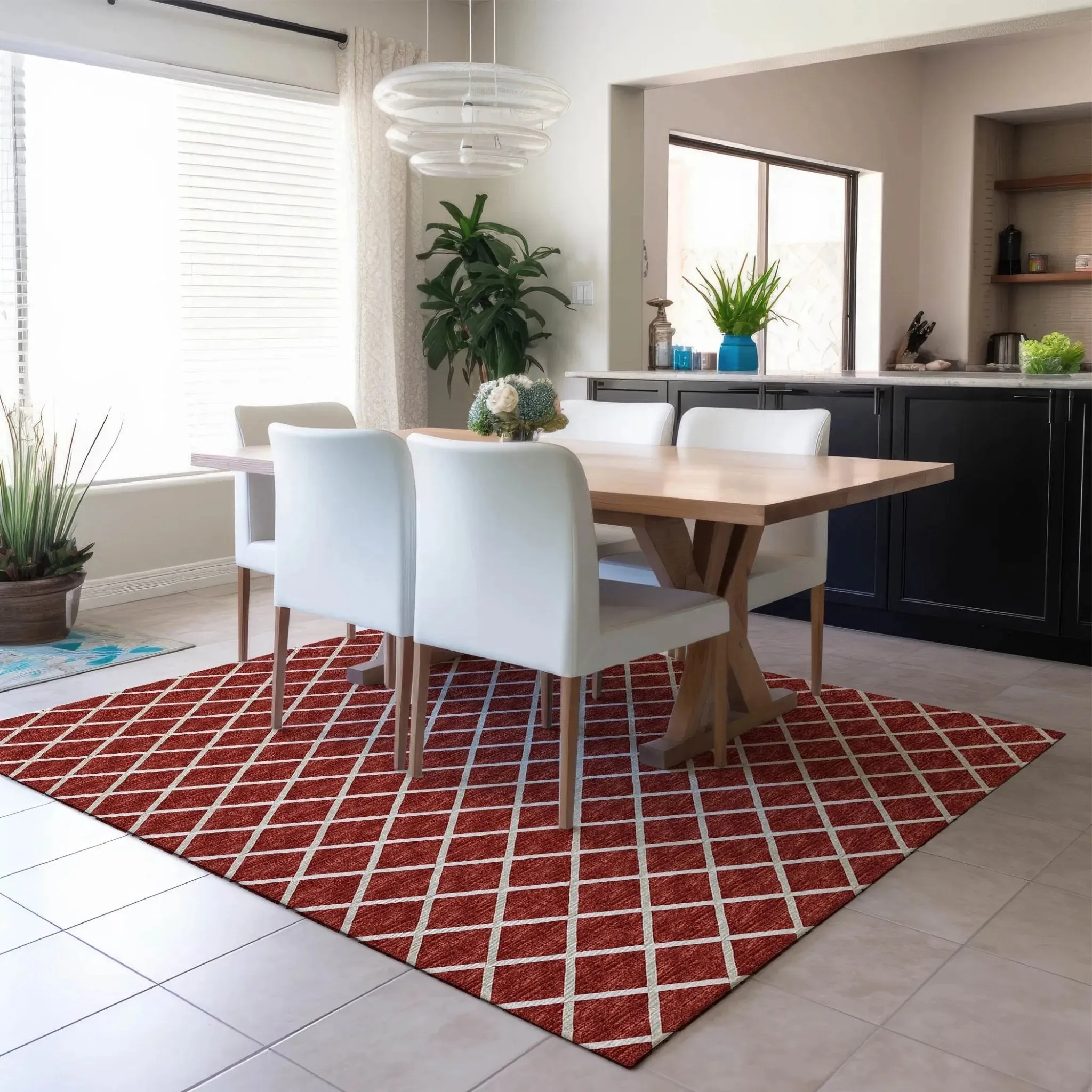 York YO1 Red Rug