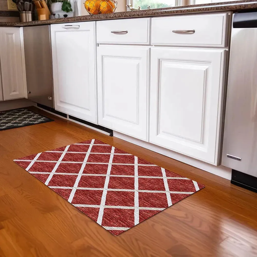 York YO1 Red Rug