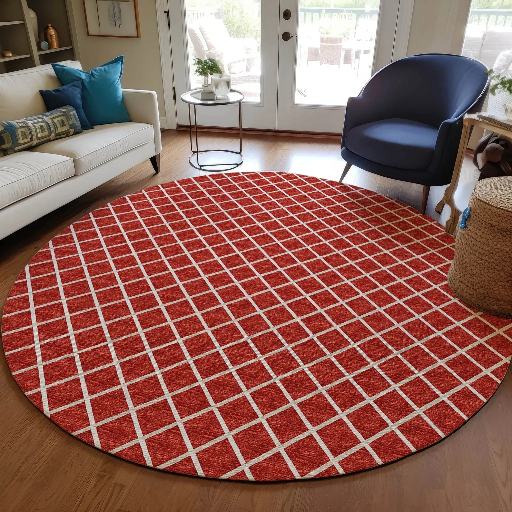 York YO1 Red Rug